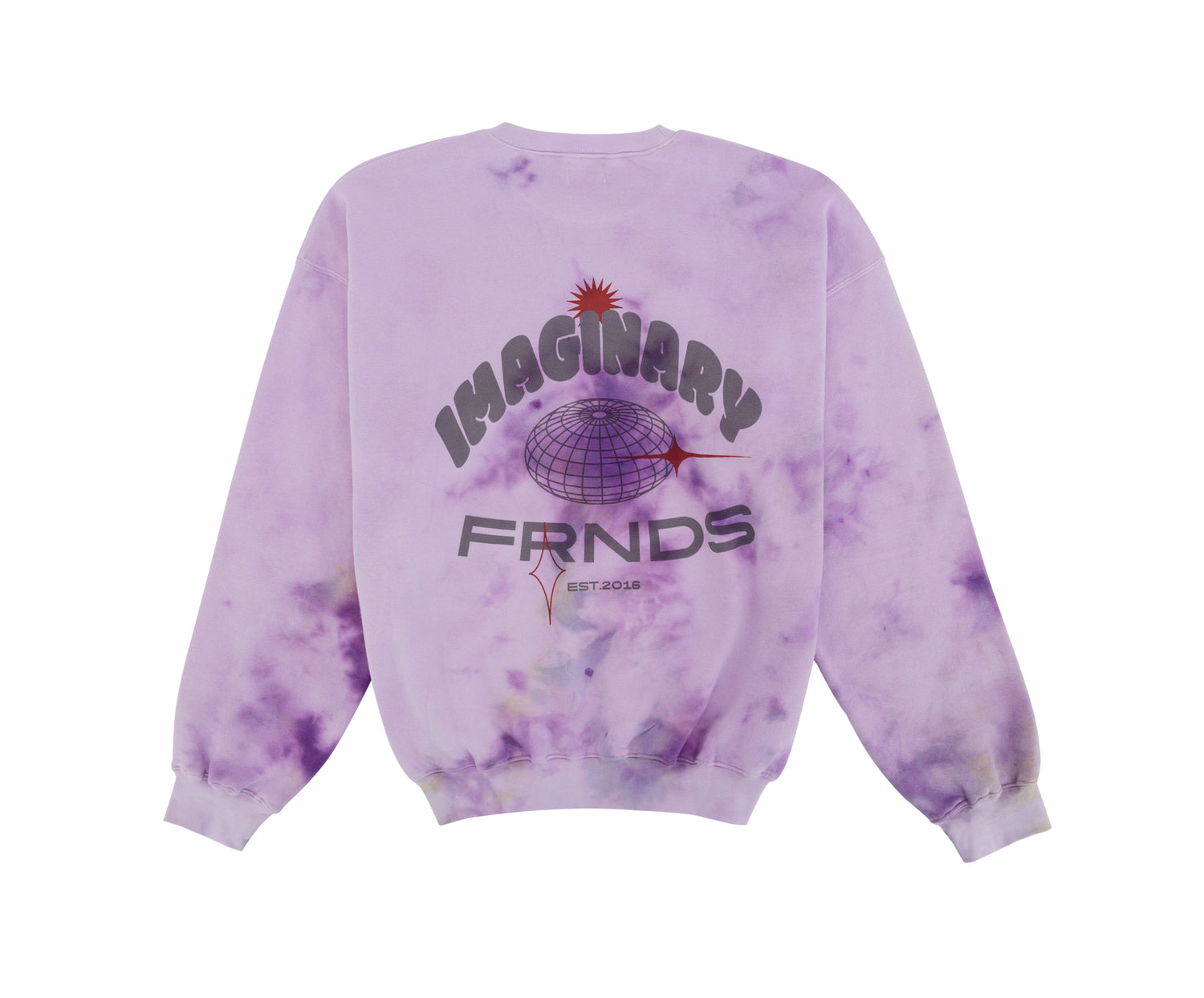 A (FRND) of Mine Sweatshirt White + Purple TIE DYE