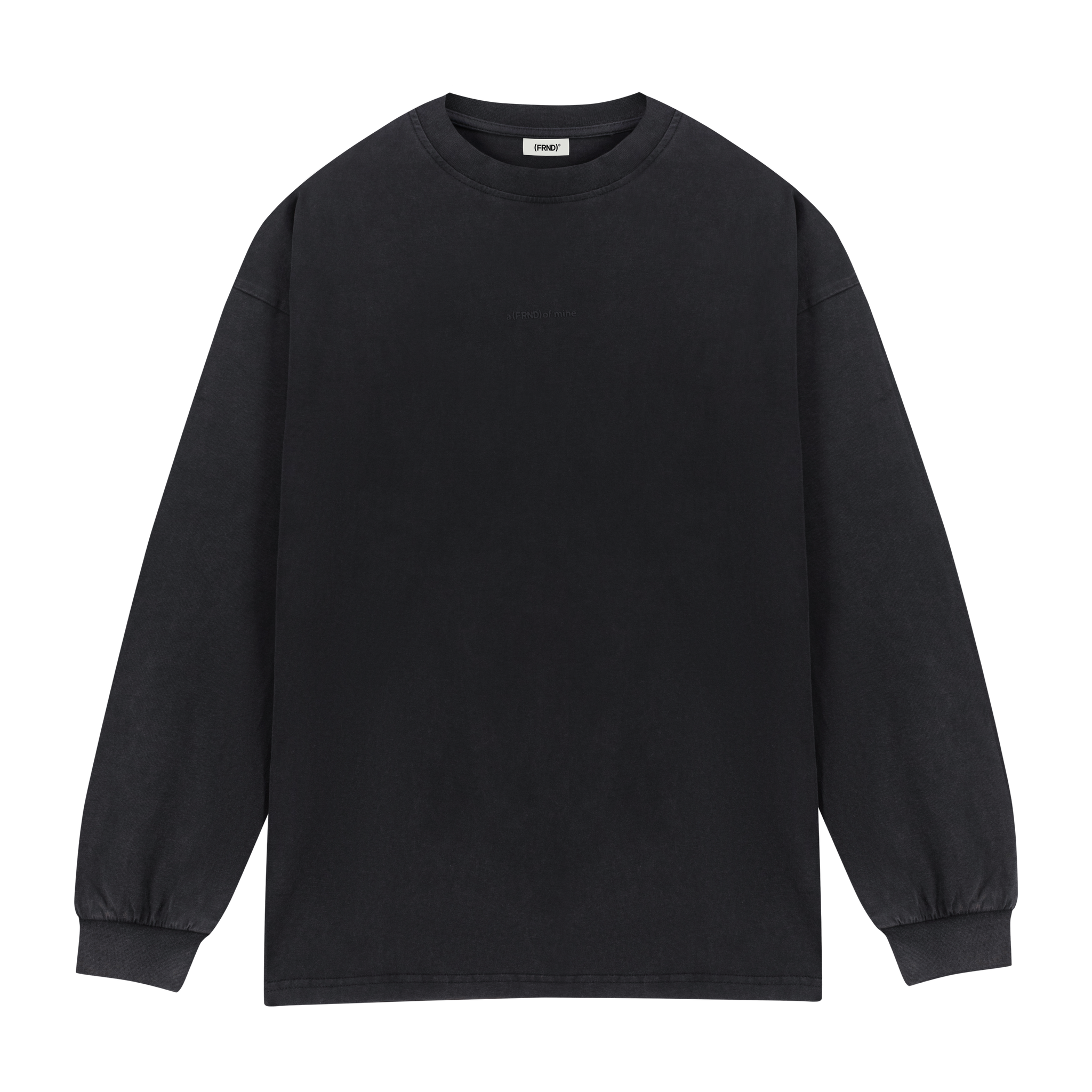 Basic Long Tee in Coal