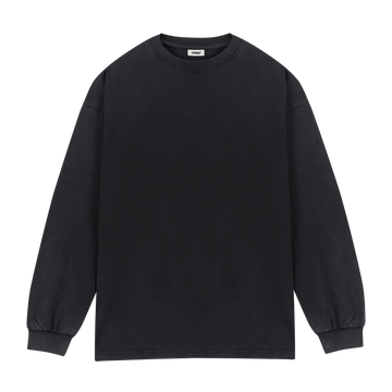 Basic Long Tee in Coal