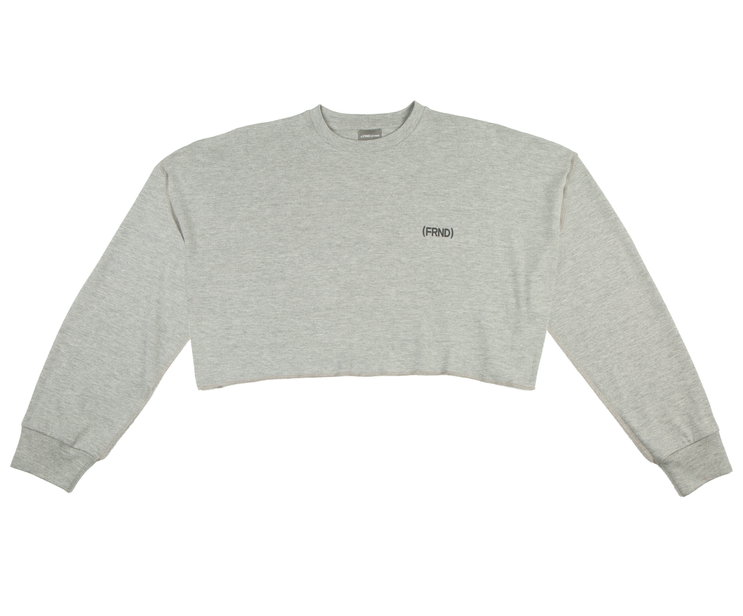 Cropped Lounge Sweatshirt Grey