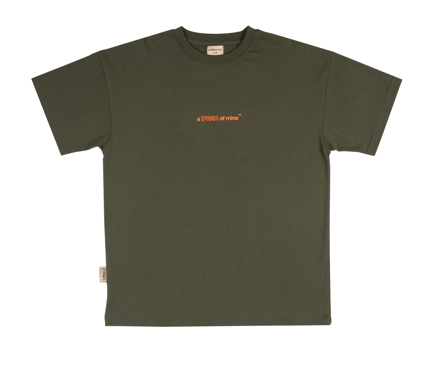 (FRND) Label T-shirt Olive
