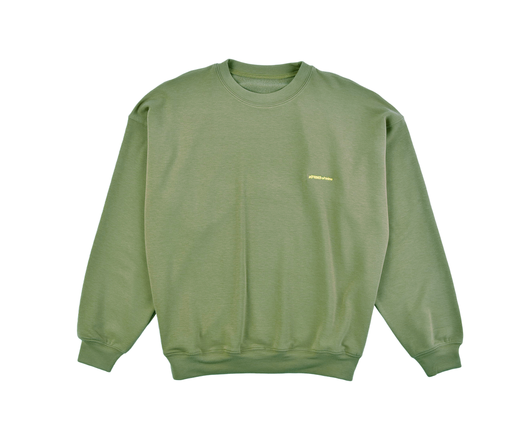 A (FRND) of Mine Lightweight Sweatshirt Olive